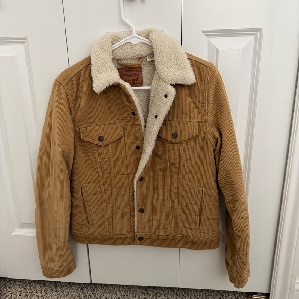 Levi's Brown Corduroy Jacket with Sherpa Collar